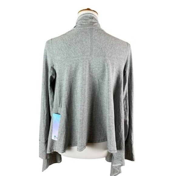 Ivivva Wrap Cardigan 14 Girls Gray Open Front NWT Ballet Layer Lounge - Picture 2 of 5